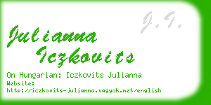 julianna iczkovits business card